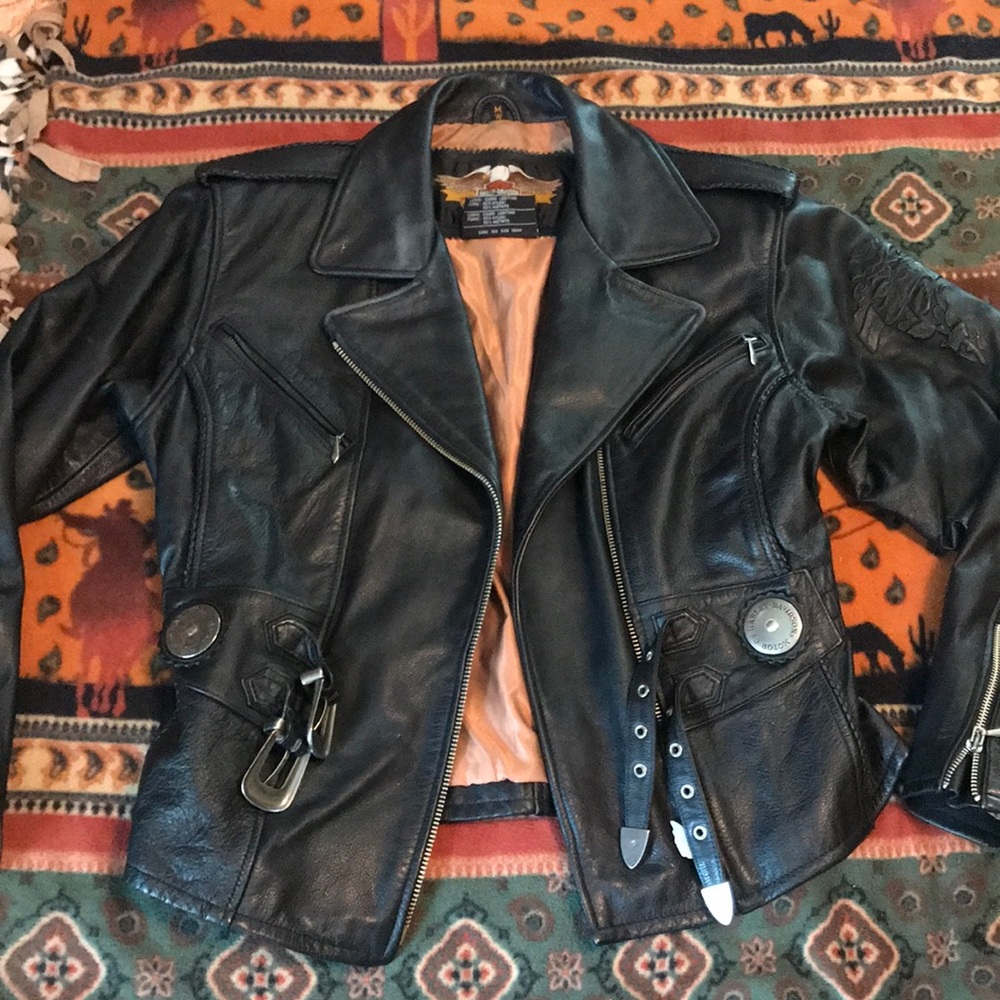 🔥Harley Davidson🔥 woman’s motorcycle jacket M